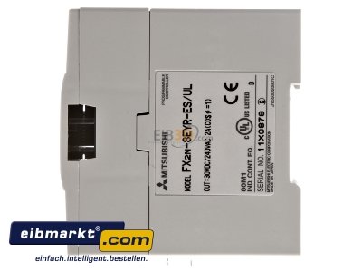 View on the right PLC digital I/O-module 0In/8Out FX2N-8EYR-ES/UL Mitsubishi Electric FX2N-8EYR-ES/UL
