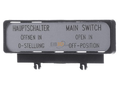 Frontansicht Eaton ZFS61/62-NZM7 Auenwarnschild Deutsch/Englisch 