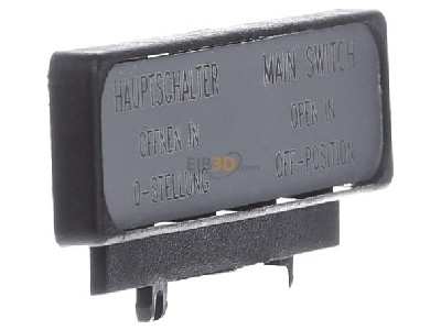 Ansicht links Eaton ZFS61/62-NZM7 Auenwarnschild Deutsch/Englisch 