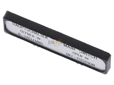 Ansicht oben vorne Eaton ZFS61/62-NZM7 Auenwarnschild Deutsch/Englisch 
