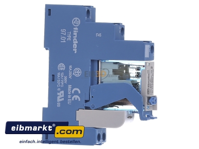 View on the left Finder 4C.01.9.024.4050 Switching relay DC 24V 16A
