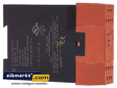 Ansicht links Dold&Shne 0049169 Not-Aus-Modul BG5925.03 AC/DC24V