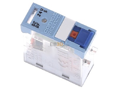 Ansicht oben vorne Comat C10-A10X/DC24V-Relec Interface-Relais IRC blau 5-pin, 1 CO, X=LED 