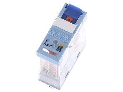 Ansicht oben links Comat C10-A10X/DC24V-Relec Interface-Relais IRC blau 5-pin, 1 CO, X=LED 