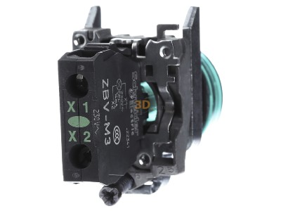 Ansicht hinten Schneider Electric XB4BVM3 Leuchtmelder gn, m.LED-Mod.230V 