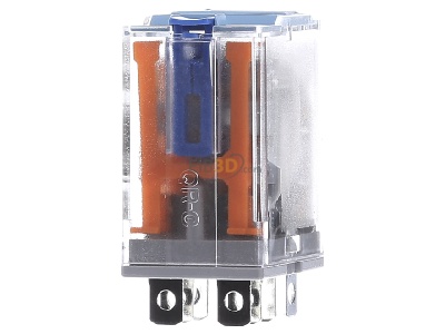Ansicht hinten Comat C7-A20/DC24V-Releco Miniature-Relais QRC blau 8-pin, 2 CO 