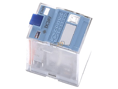 Ansicht oben links Comat C7-A20/DC24V-Releco Miniature-Relais QRC blau 8-pin, 2 CO 