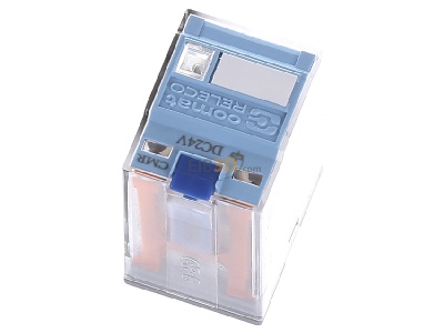 Ansicht oben hinten Comat C7-A20/DC24V-Releco Miniature-Relais QRC blau 8-pin, 2 CO 