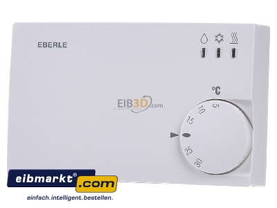 Front view Eberle Controls KLR-E 52558 Room temperature controller - 
