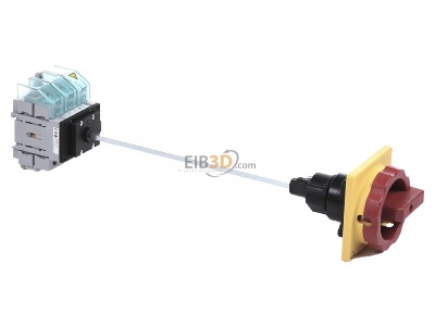 Ansicht oben links Siemens 3LD2814-0TK53 Haupt-/Not-Aus-Schalter 3p. 125A 45kW/400V 