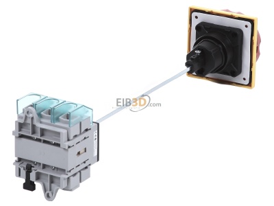 Ansicht oben hinten Siemens 3LD2814-0TK53 Haupt-/Not-Aus-Schalter 3p. 125A 45kW/400V 
