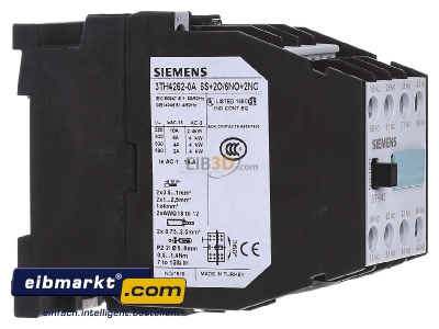 View on the left Siemens Indus.Sector 3TH4262-0AG2 Contactor relay 110VAC 0VDC 2NC/ 6 NO - 
