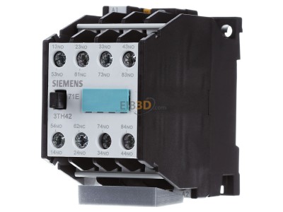 Front view Siemens 3TH4271-0AF0 Contactor relay 110VAC 0VDC 1NC/ 7 NO 
