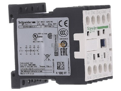 View on the left Schneider Electric CA2KN31P72 Auxiliary relay 230VAC 1NC/ 3 NO 
