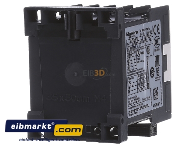 Back view Schneider Electric LC1K0910V7 Magnet contactor 9A 400VAC - 
