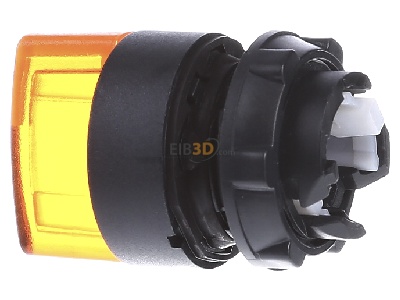 View on the right Schneider Electric ZB5AK1353 Short thumb-grip actuator yellow IP66 
