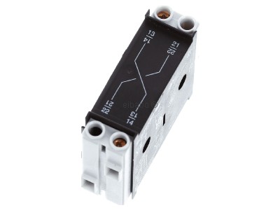 View top left Schneider Electric VZ7 Auxiliary contact block 1 NO/1 NC 
