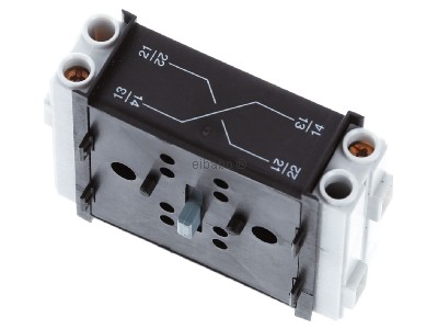 Top rear view Schneider Electric VZ7 Auxiliary contact block 1 NO/1 NC 
