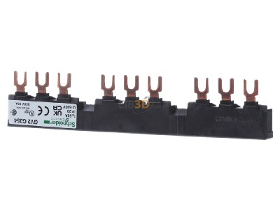 Front view Schneider Electric GV2G354 Phase busbar 3-p 162mm 
