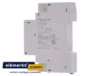 Ansicht rechts Schneider Electric GVAU385 Unterspannungsauslser 380V 50Hz 