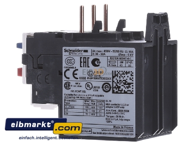 View on the right Schneider Electric LRD35 Thermal overload relay 30...38A - 
