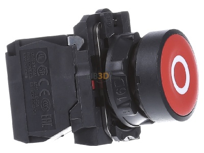 Ansicht links Schneider Electric XB5AA4322 Drucktaster flach, rt, 1(0) 