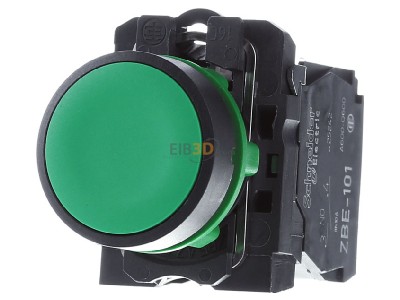 Frontansicht Schneider Electric XB5AA31 Drucktaster flach, gn, 1S 