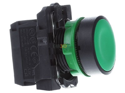 Ansicht links Schneider Electric XB5AA31 Drucktaster flach, gn, 1S 
