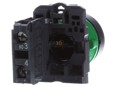 Ansicht hinten Schneider Electric XB5AA31 Drucktaster flach, gn, 1S 