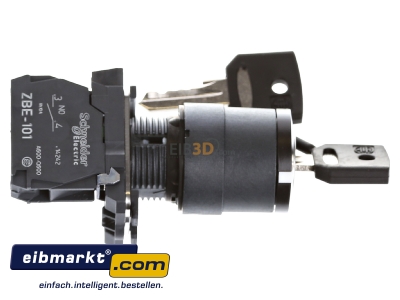 View top right Schneider Electric XB5AG21 Key switch 1NO/0NC 
