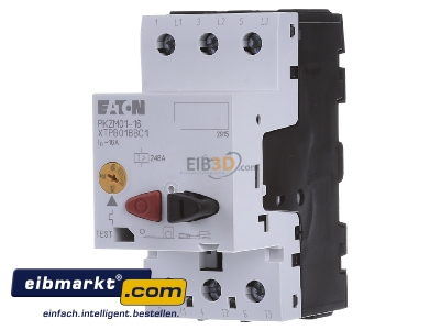 Front view Eaton (Moeller) PKZM01-16 Motor protective circuit-breaker 16A - 
