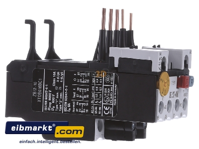 View on the left Eaton (Moeller) ZB12-16 Thermal overload relay 12...16A
