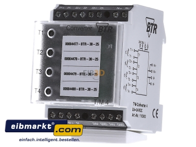 Front view Metz Connect 110 562 Analogue input for bus system 4-ch 
