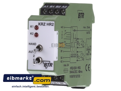 Front view Metz Connect 110676-13.27.22 Switching relay AC 24V DC 24V - 
