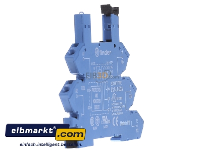 View on the left Finder 93.51.0.024 Relay socket 5-pin 
