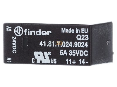 Frontansicht Finder 41.81.7.024.9024 Steck-/Printrelais 