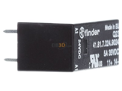 Ansicht links Finder 41.81.7.024.9024 Steck-/Printrelais 