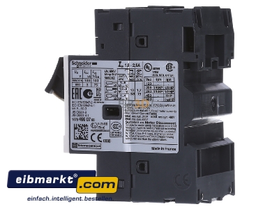 View on the right Schneider Electric GV2ME07 Motor protective circuit-breaker 2A - 
