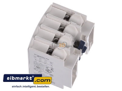 View top right Schneider Electric LADN22 Auxiliary contact block 2 NO/2 NC - 

