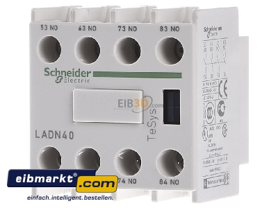 Frontansicht Schneider Electric LADN40 Hilfsschalter 4S 