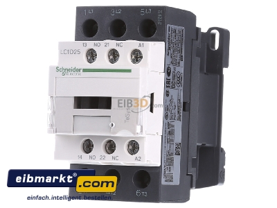 Front view Schneider Electric LC1D25P7 Magnet contactor 25A 230VAC 

