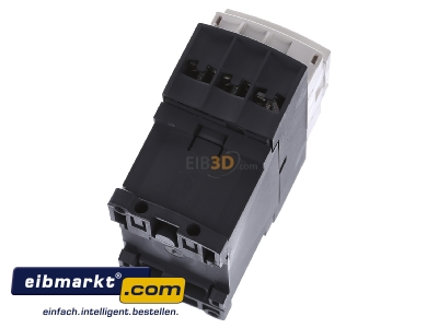 Top rear view Schneider Electric LC1D25BD Magnet contactor 25A 24VDC
