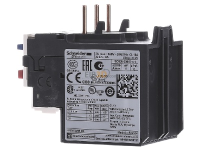 Ansicht rechts Schneider Electric LRD08 Motorschutz-Relais 2,50-4,00A 