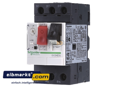 Frontansicht Schneider Electric GV2ME14 Motorschutzschalter 6,30-10,00A 