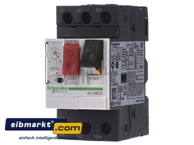 Frontansicht Schneider Electric GV2ME05 Motorschutzschalter 0,63-1,00A 