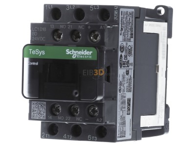 Front view Schneider Electric LC1D18BD Magnet contactor 18A 24VDC 
