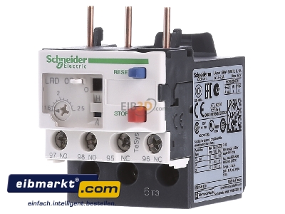 Front view Schneider Electric LRD07 Thermal overload relay 1,6...2,5A
