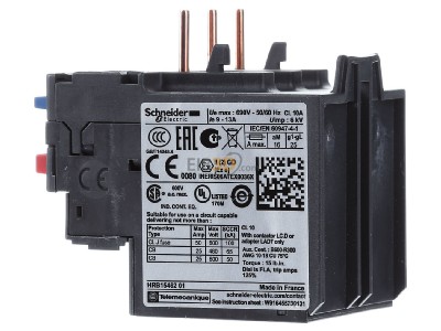 View on the right Schneider Electric LRD16 Thermal overload relay 9...13A 
