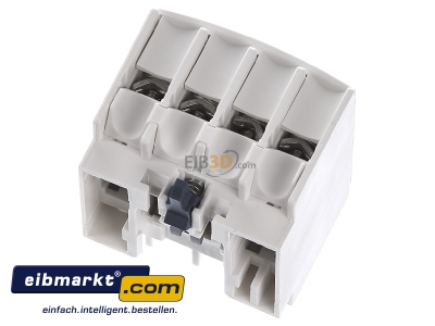 Top rear view Schneider Electric LADC22 Auxiliary contact block 2 NO/2 NC
