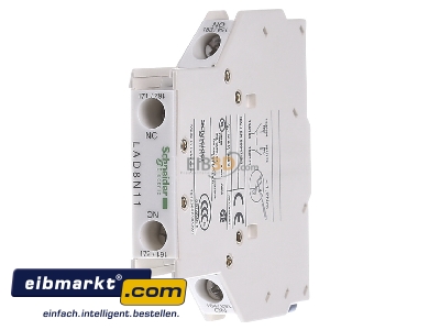 Frontansicht Schneider Electric LAD8N11 Hilfsschalter 1S 1 